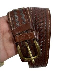 Justin Leather Belt Western style 544C size 30